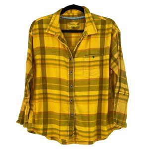 PRANA Top Long Sleeve Button Down Shirt